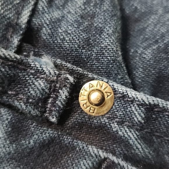 Vintage Brittania High Rise Tapered Leg Dark Blue Wash "Mom" Jeans - Picture 12 of 16